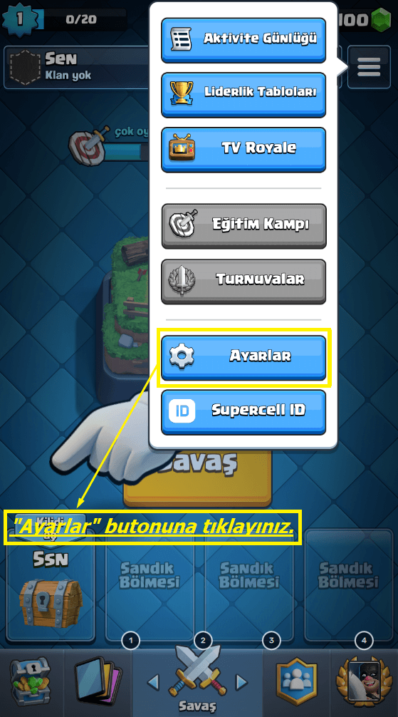 Clash Royale Supercell Bağlantısı #2