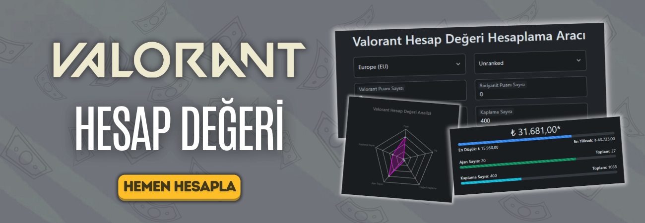Valorant Hesap Değeri Hesaplama Aracı